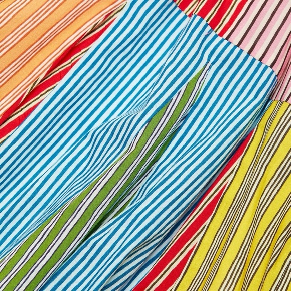 NWT Rhode Ella Cotton Patchwork Pinstripe Minidress Size S - Picture 6 of 16